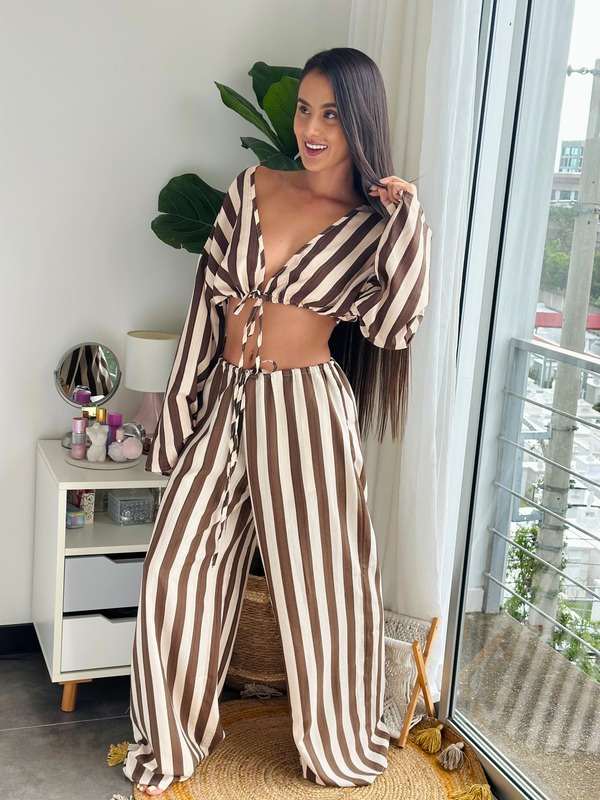 Maxi Set de rayas super fresco vintage · vista 3