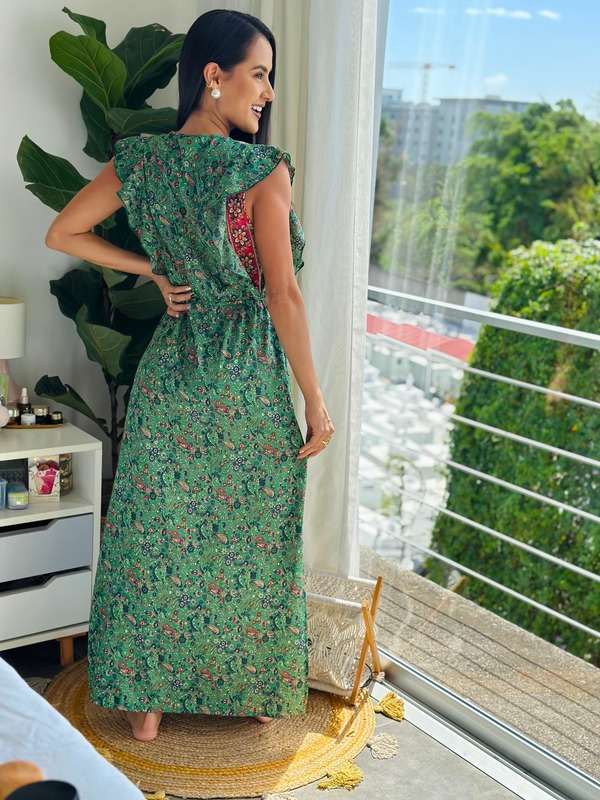 Maxi Vestido vintage divino y diferente · vista 2