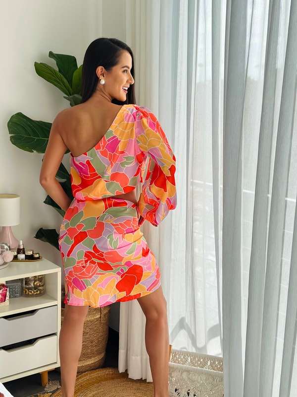 Short Dress vean ese print y la · vista 2