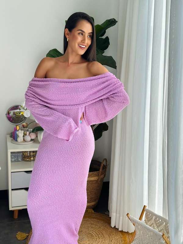 Maxi vestido rosa uff nos encanta todo · vista 1